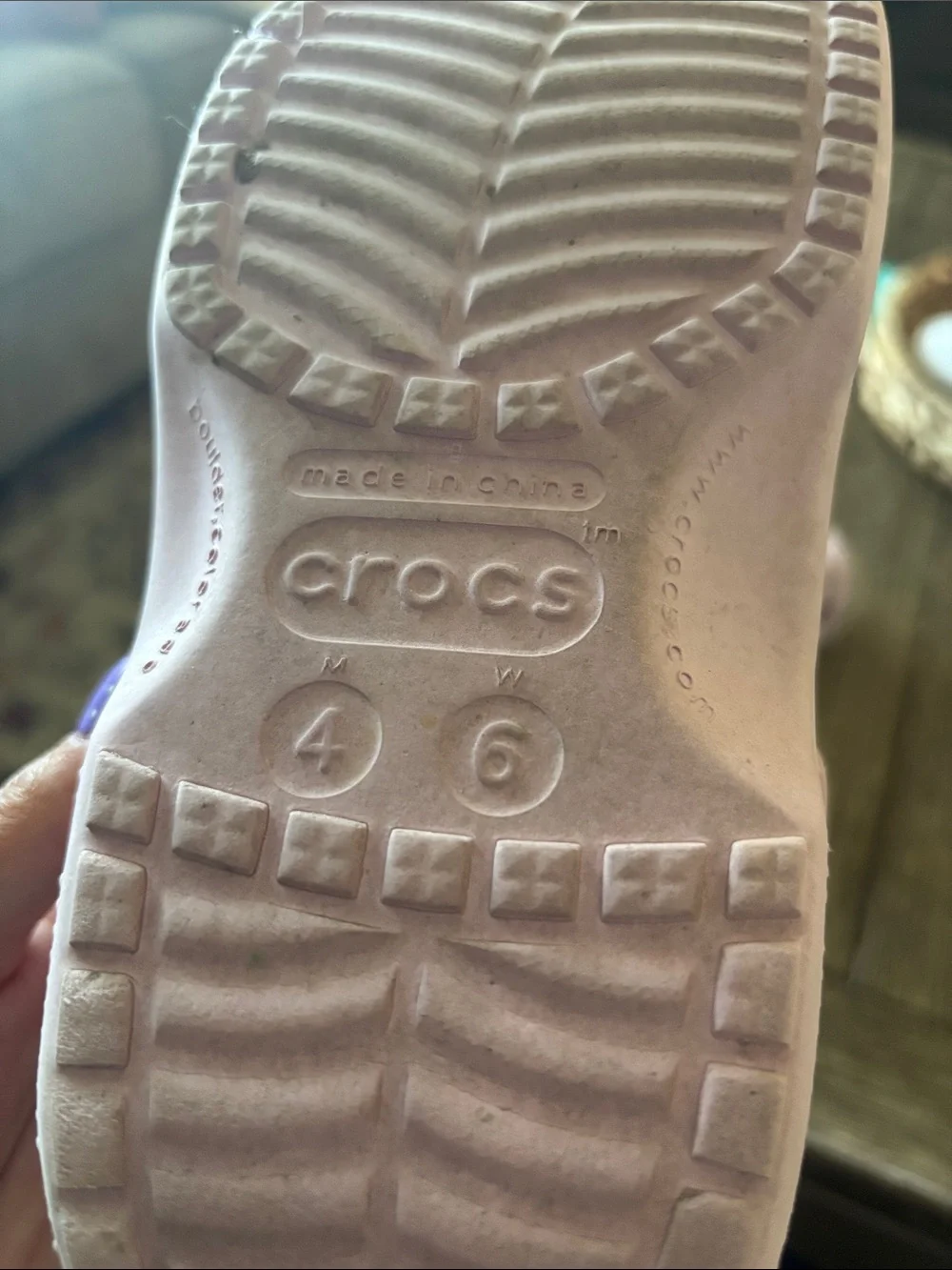 CROCS Classic Clog in Light Pink - Picture 3 of 5